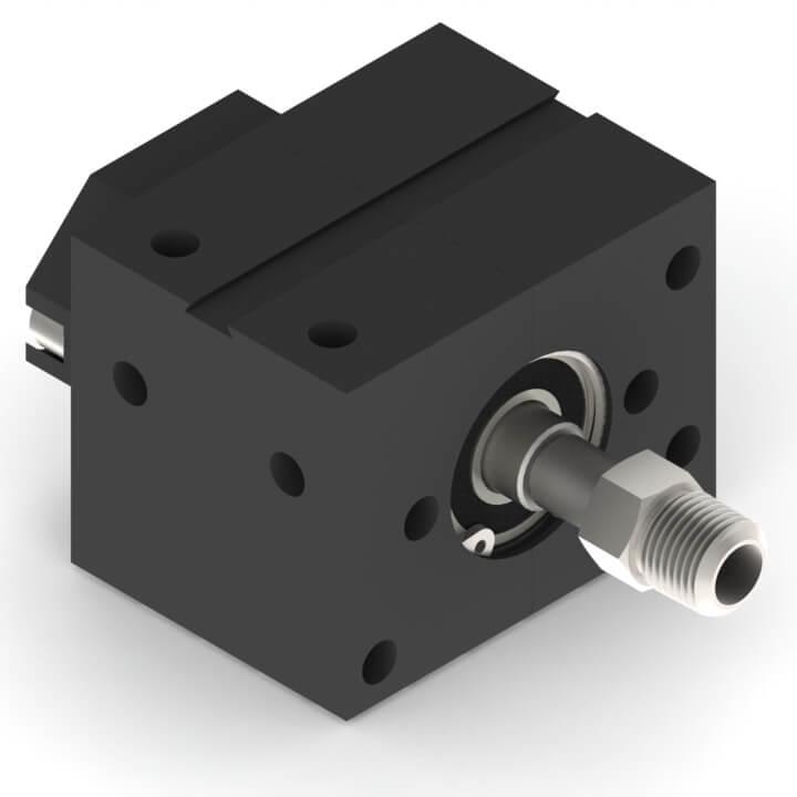 Standard A032 Rotary Actuator A032-x010 Thru-shaft Air Feed With Rear Manifold